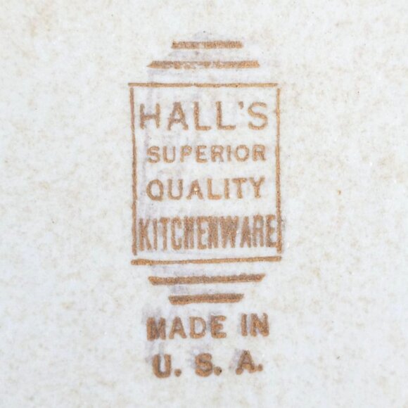 Vintage Halls China Ceramic Covered Casserole Dish 1940s Autumn Floral Design - Picture 3 of 11